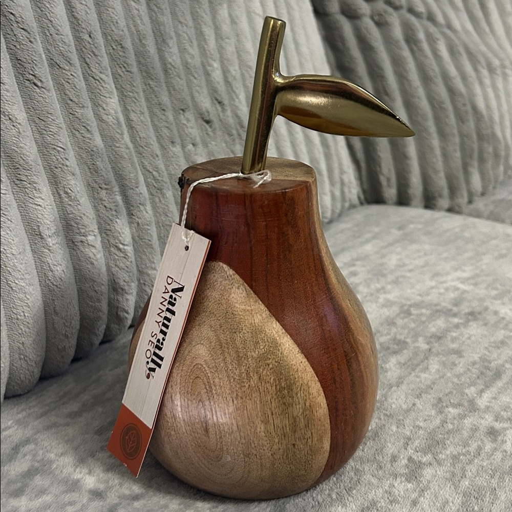 Naturally Danny Seo wooden pear decor